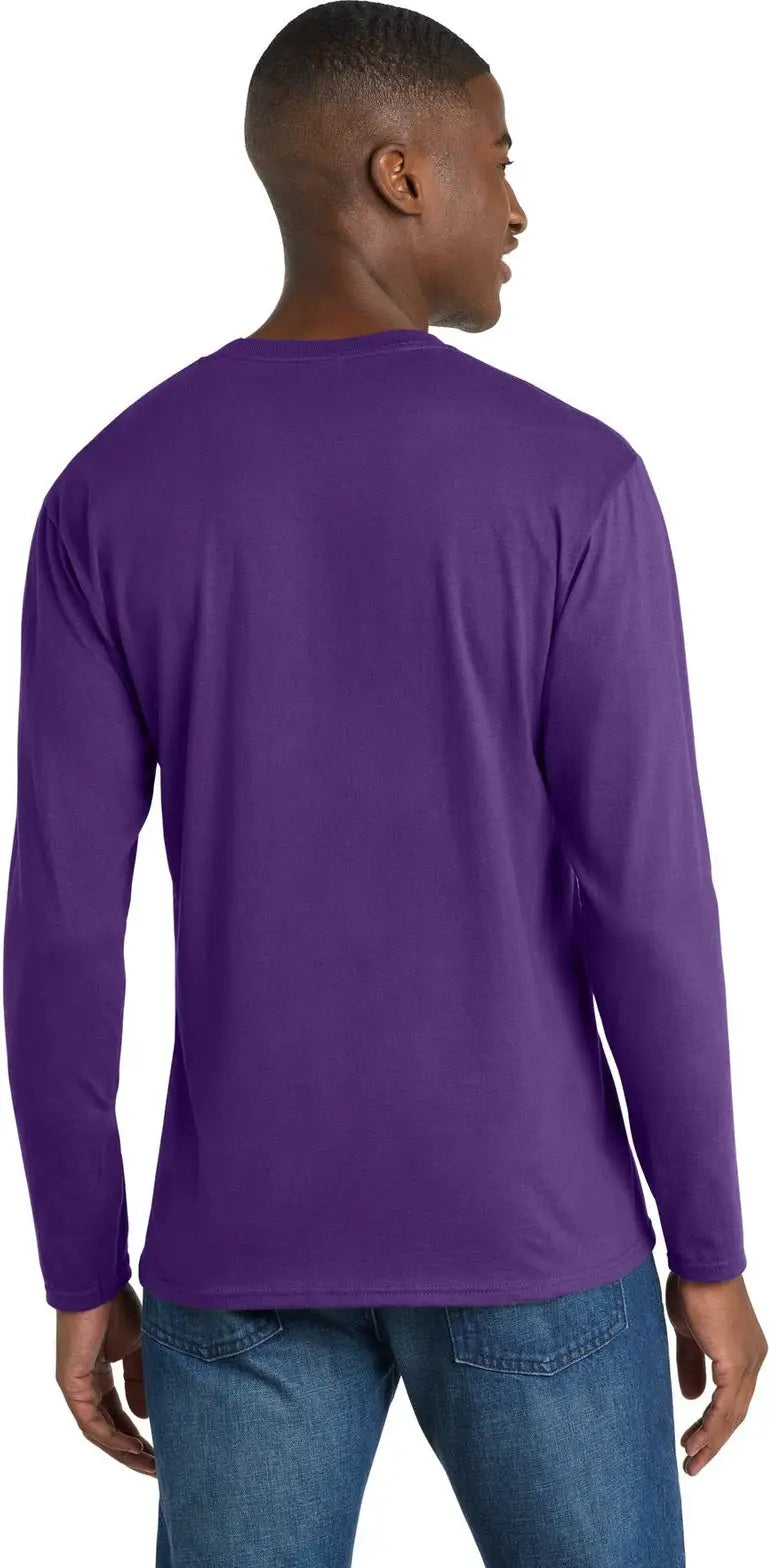 Port & Company Pc450ls co Long Sleeve Fan Favorite Tee - Team Purple