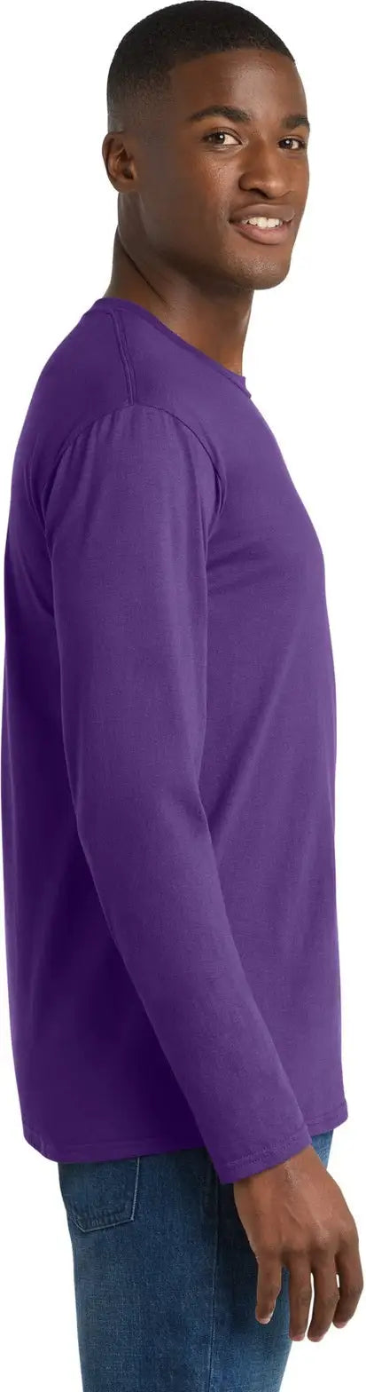 Port & Company Pc450ls co Long Sleeve Fan Favorite Tee - Team Purple