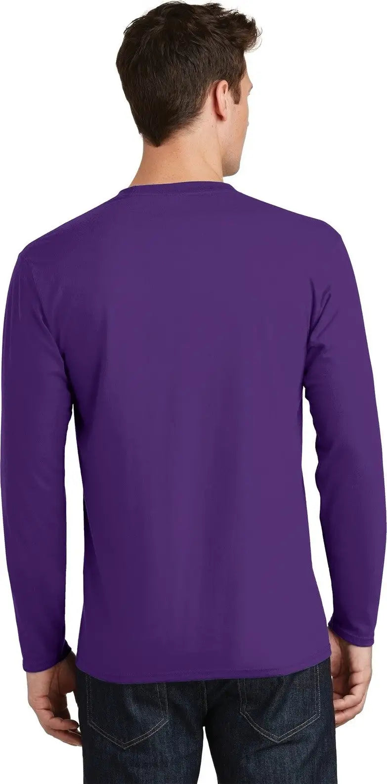 Port & Company Pc450ls co Long Sleeve Fan Favorite Tee - Team Purple