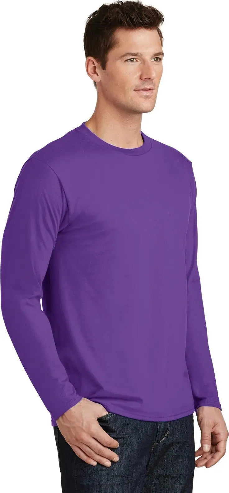 Port & Company Pc450ls co Long Sleeve Fan Favorite Tee - True Purple