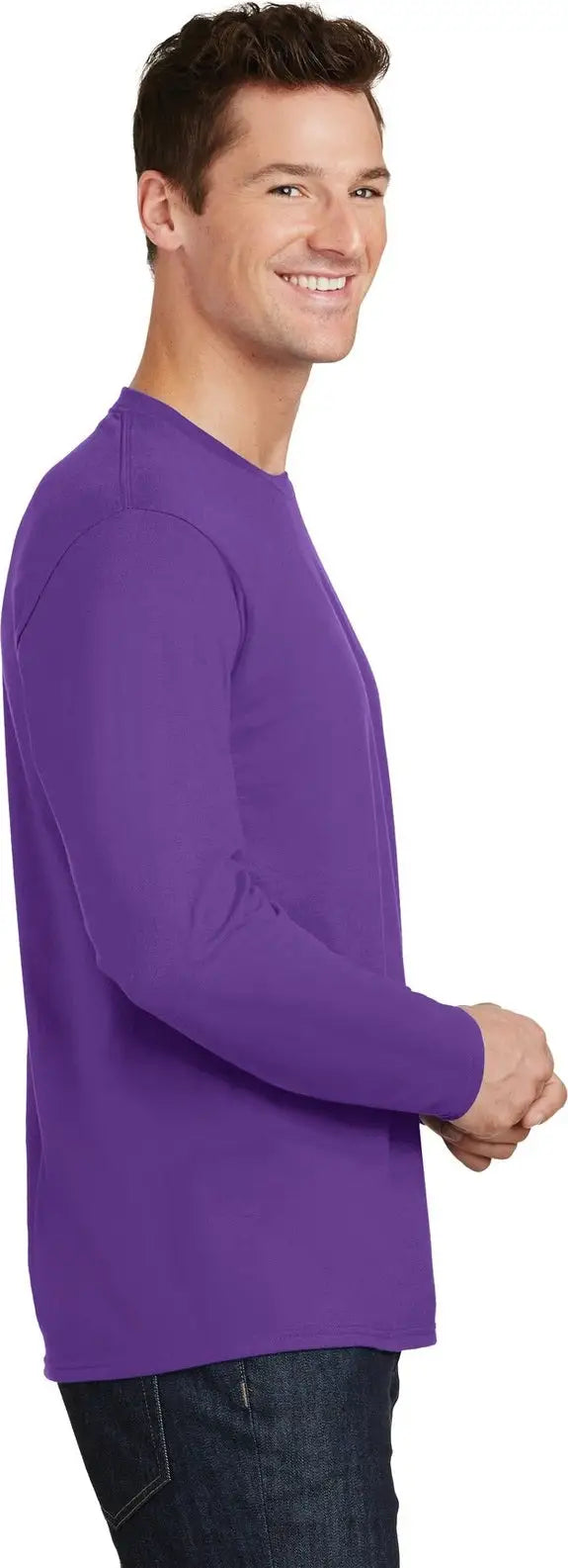 Port & Company Pc450ls co Long Sleeve Fan Favorite Tee - True Purple
