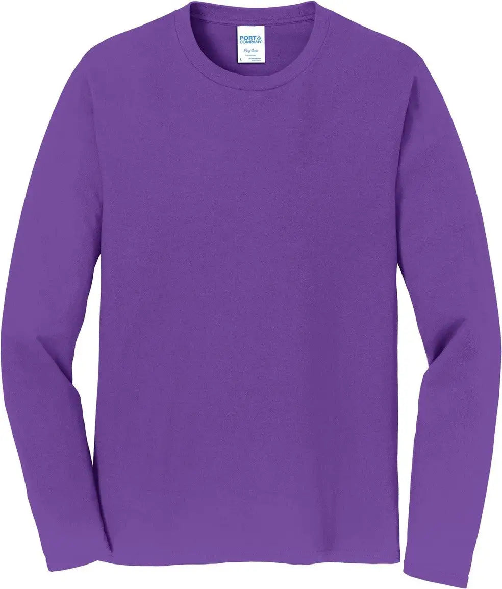Port & Company Pc450ls co Long Sleeve Fan Favorite Tee - True Purple