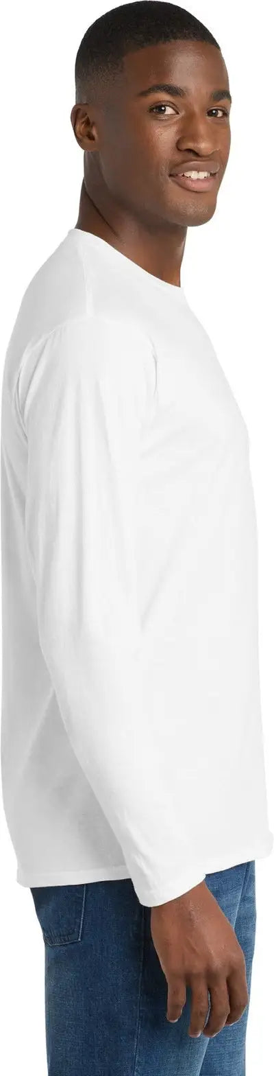 Port & Company Pc450ls co Long Sleeve Fan Favorite Tee - White
