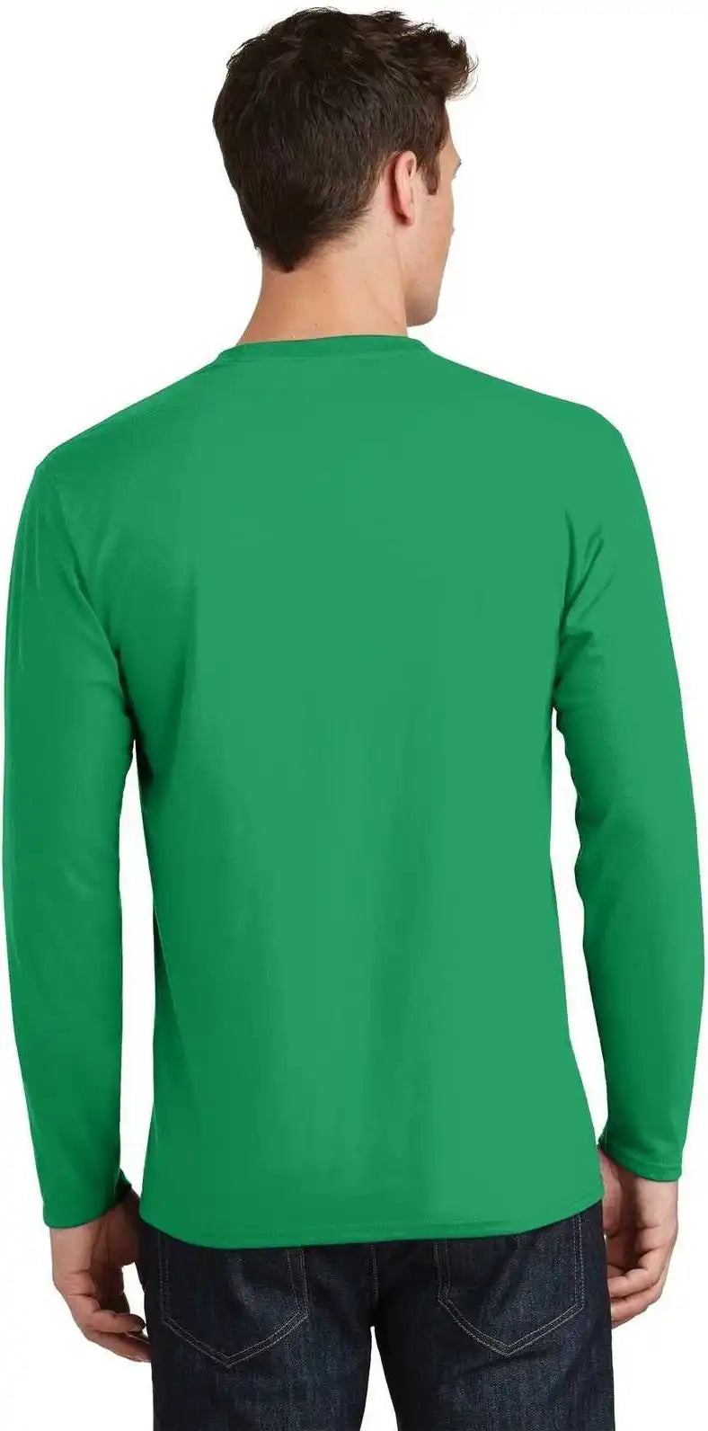 Port & Company Pc450ls Long Sleeve Fan Favorite Tee Athletic Kelly