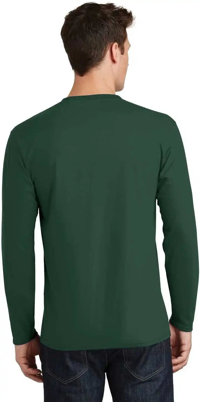 Port & Company Pc450ls Long Sleeve Fan Favorite Tee Forest Green