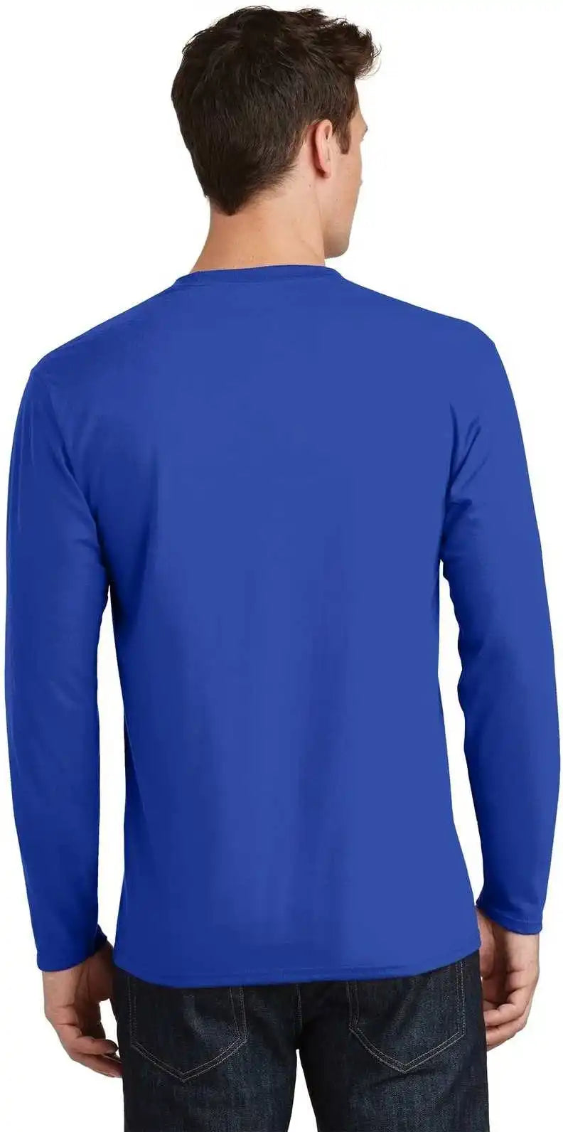Port &amp; Company Pc450ls Long Sleeve Fan Favorite Tee True Royal