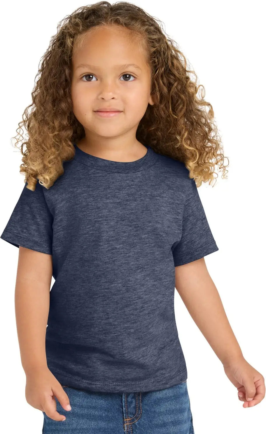 Port & Company Pc450td co Toddler Fan Favorite Tee - Heather Navy