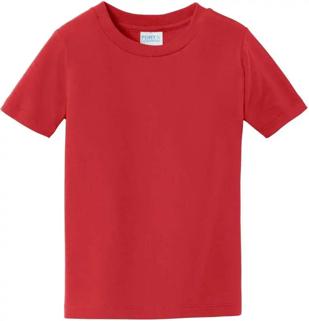 Port & Company Pc450td Toddler Fan Favorite Tee Bright Red