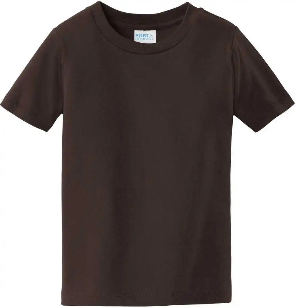 Port & Company Pc450td Toddler Fan Favorite Tee Dark Chocolate Brown