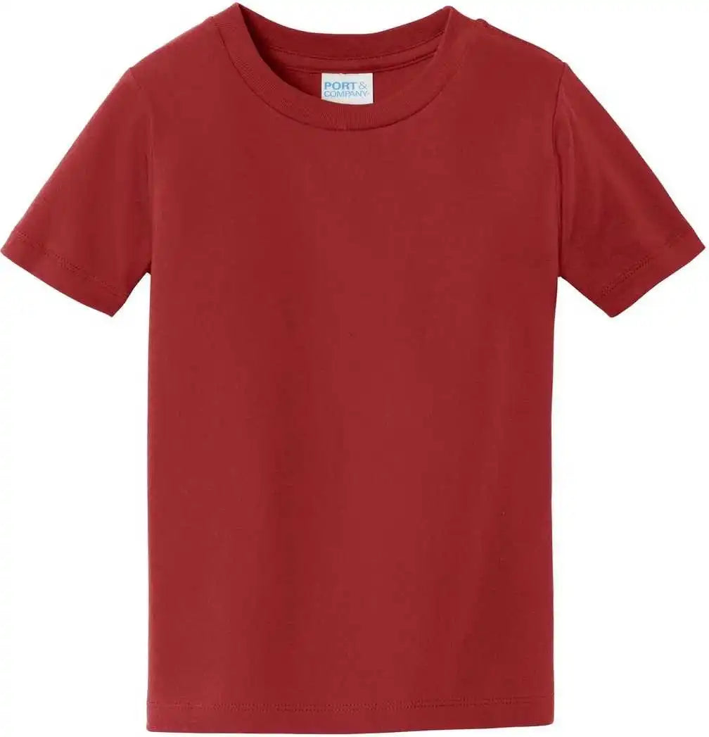 Port &amp; Company Pc450td Toddler Fan Favorite Tee Team Cardinal