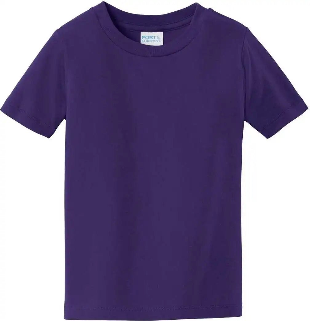 Port & Company Pc450td Toddler Fan Favorite Tee Team Purple
