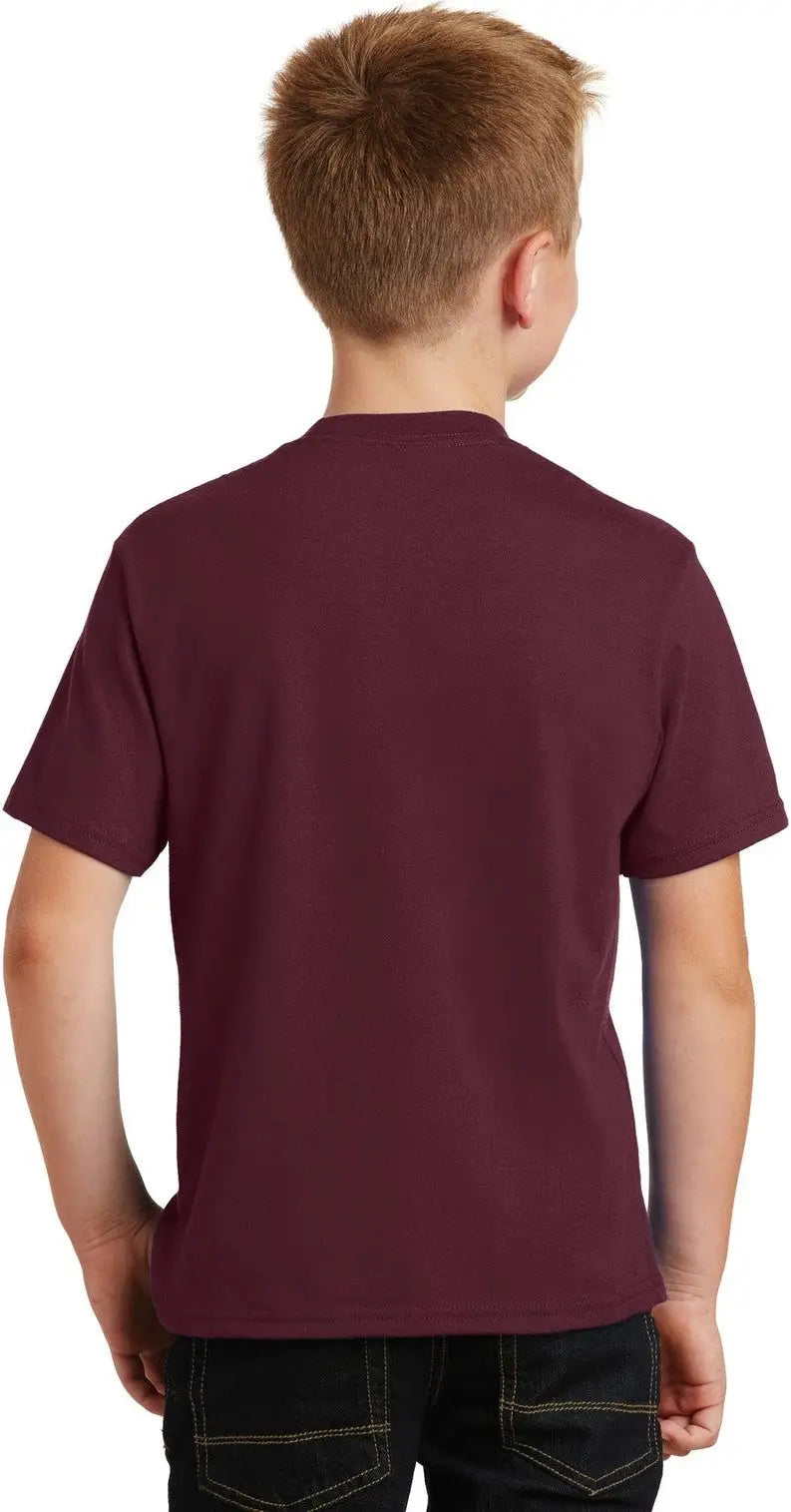 Port & Company Pc450y co Youth Fan Favorite Tee - Athletic Maroon