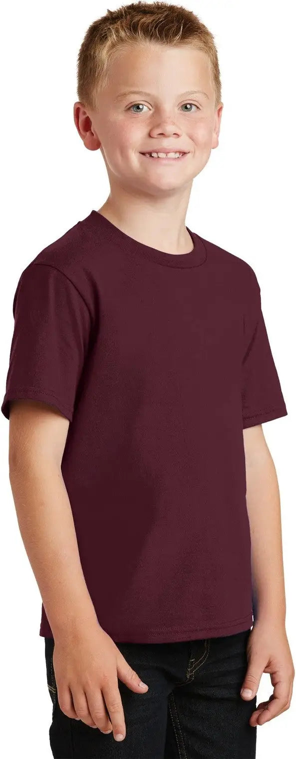 Port & Company Pc450y co Youth Fan Favorite Tee - Athletic Maroon