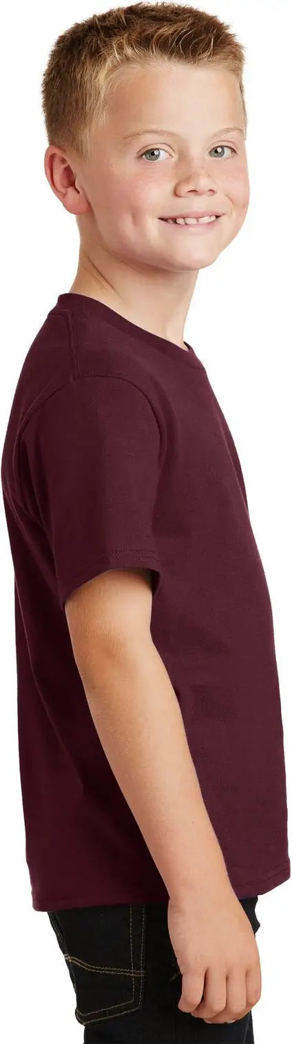 Port & Company Pc450y co Youth Fan Favorite Tee - Athletic Maroon