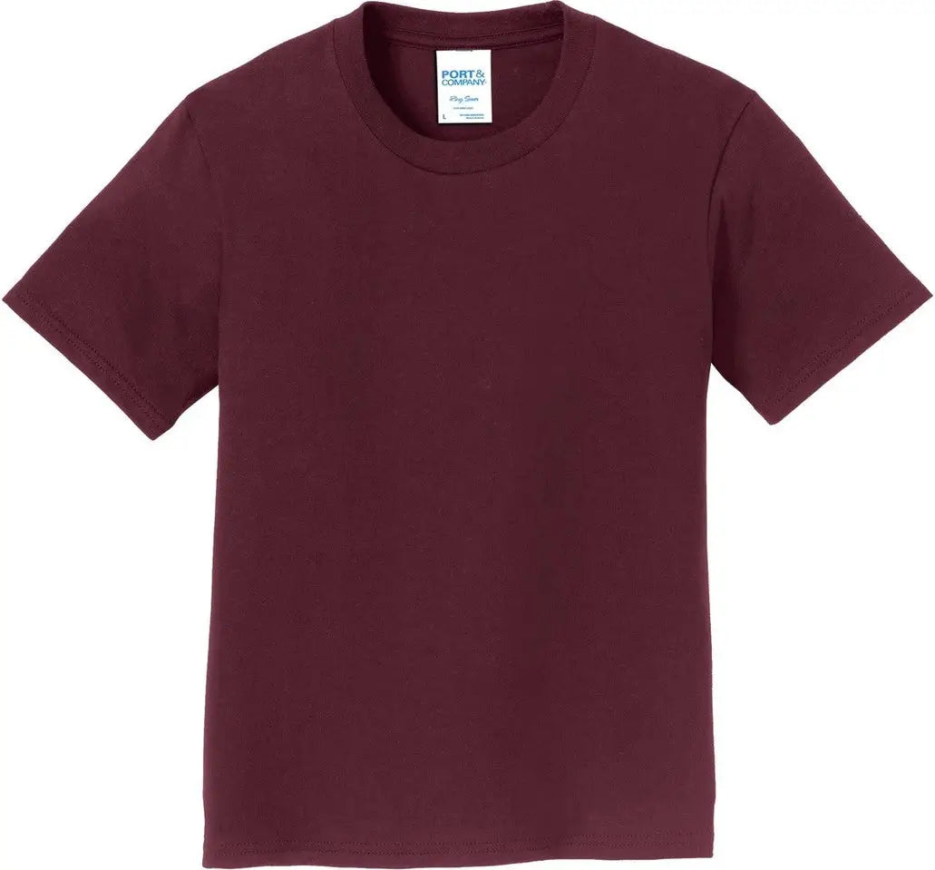Port & Company Pc450y co Youth Fan Favorite Tee - Athletic Maroon
