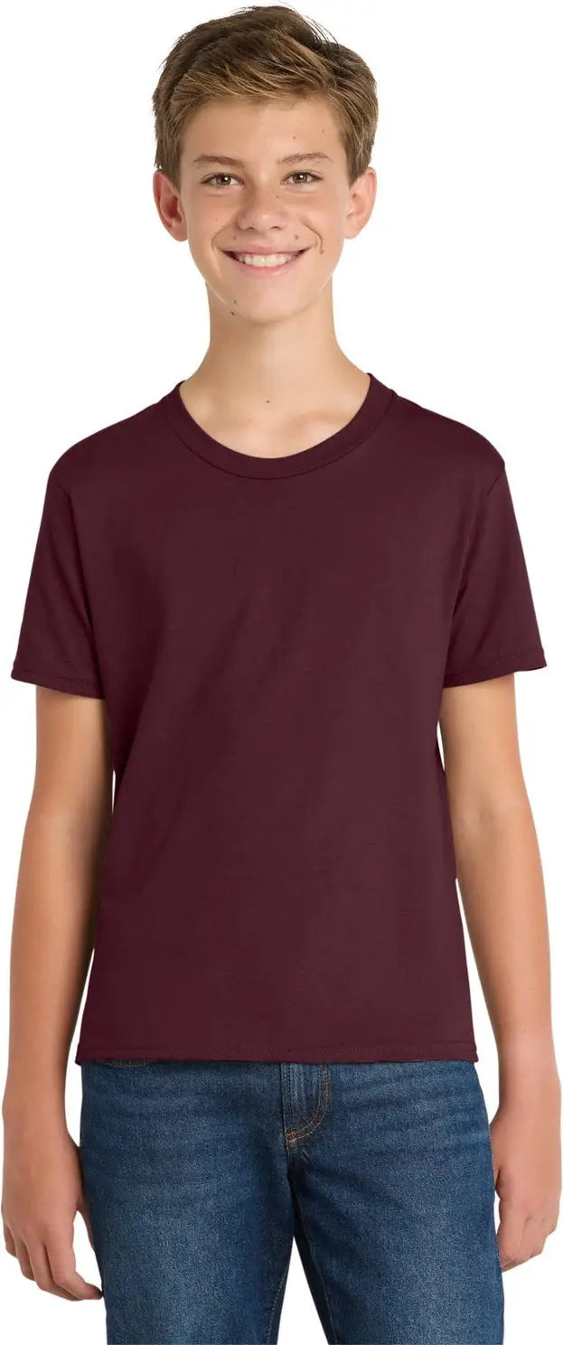 Port & Company Pc450y co Youth Fan Favorite Tee - Athletic Maroon