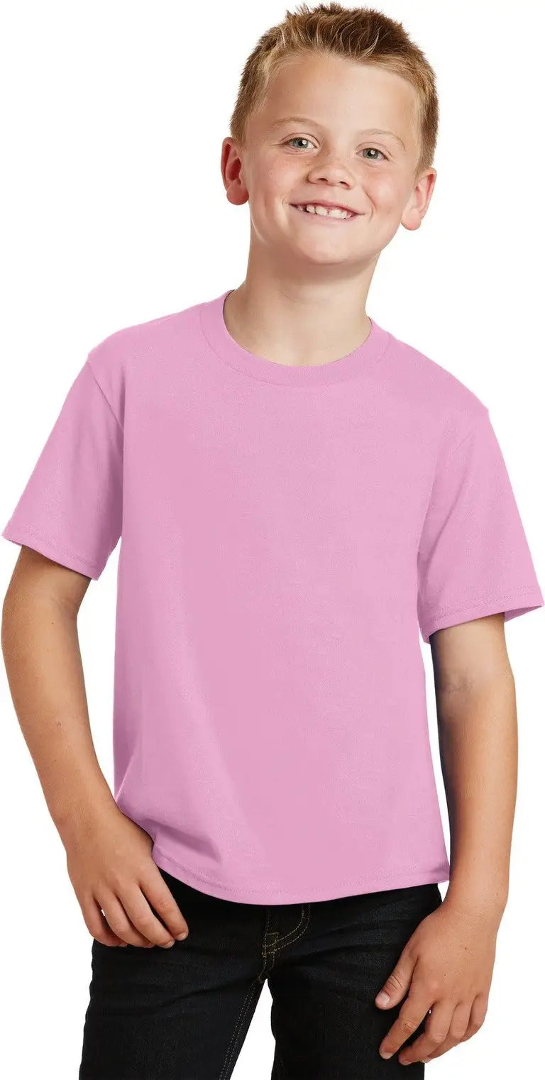 Port & Company Pc450y co Youth Fan Favorite Tee - Candy Pink