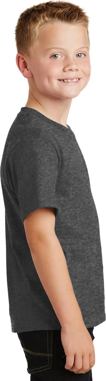 Port & Company Pc450y co Youth Fan Favorite Tee - Dark Heather Gray