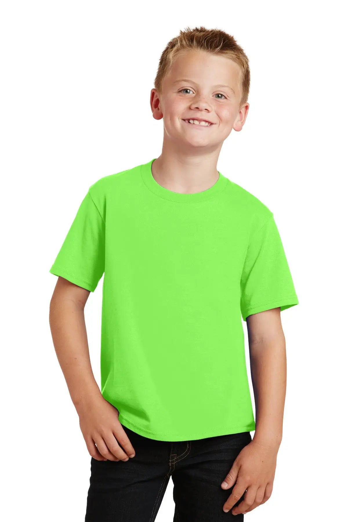 Port & Company Pc450y co Youth Fan Favorite Tee - Flash Green - Xs