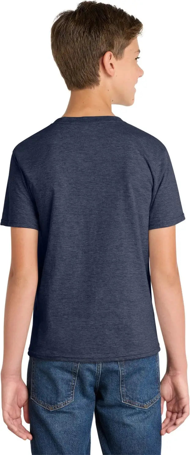 Port & Company Pc450y co Youth Fan Favorite Tee - Heather Navy