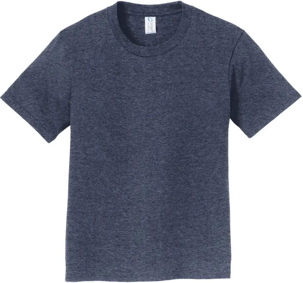 Port & Company Pc450y co Youth Fan Favorite Tee - Heather Navy