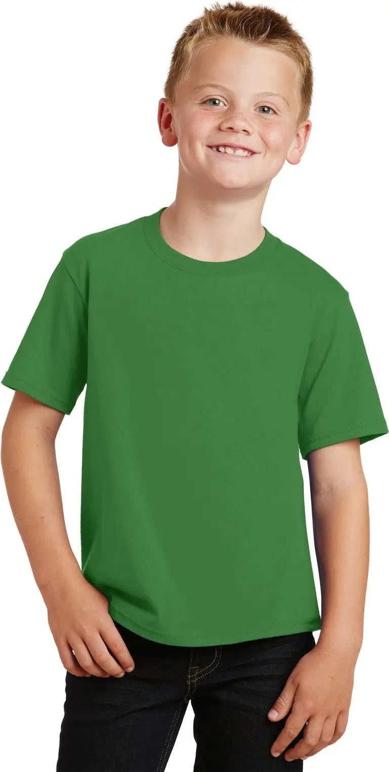 Port & Company Pc450y co Youth Fan Favorite Tee - Kiwi Green