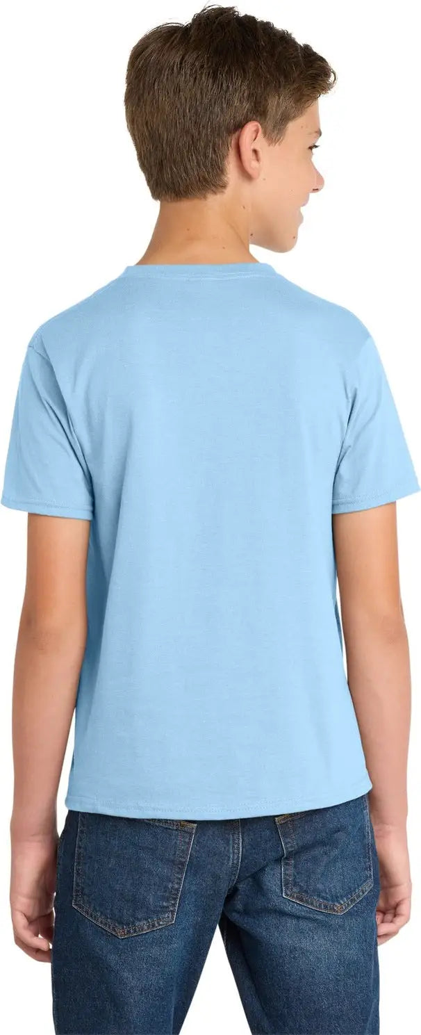 Port & Company Pc450y co Youth Fan Favorite Tee - Light Blue