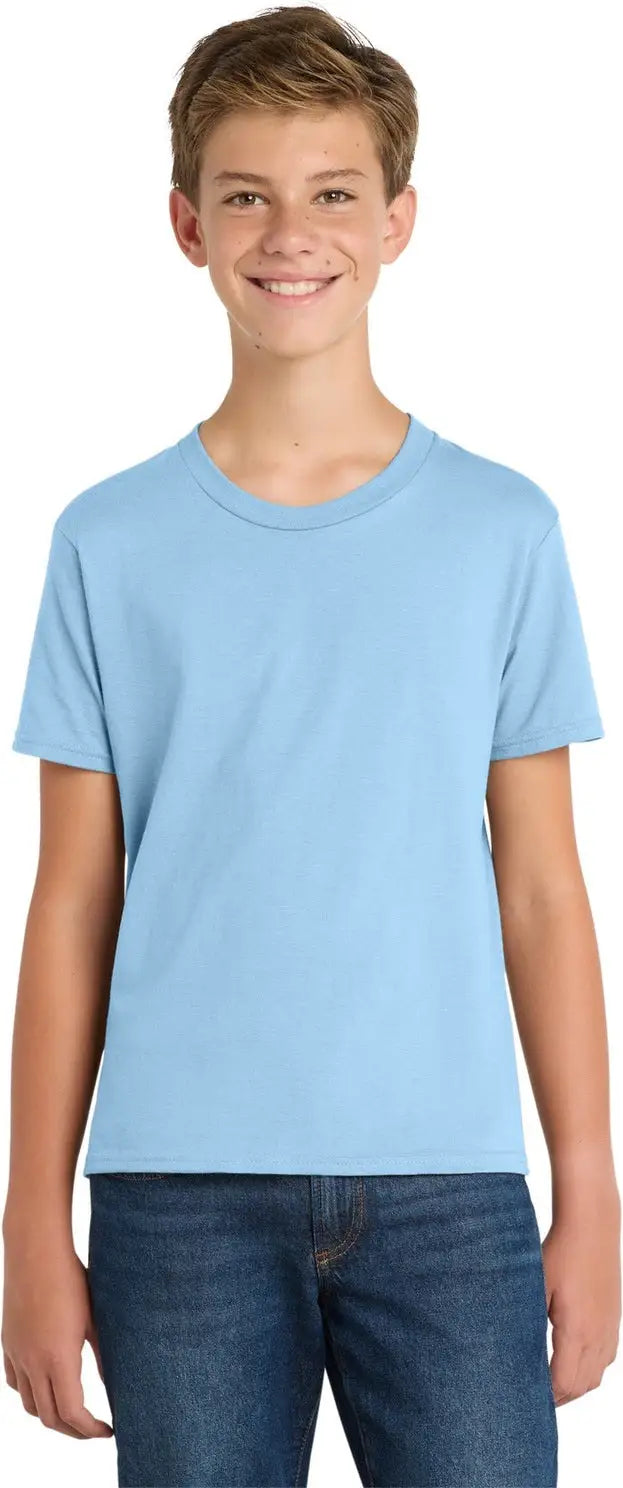 Port & Company Pc450y co Youth Fan Favorite Tee - Light Blue