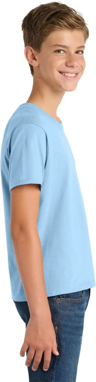 Port & Company Pc450y co Youth Fan Favorite Tee - Light Blue