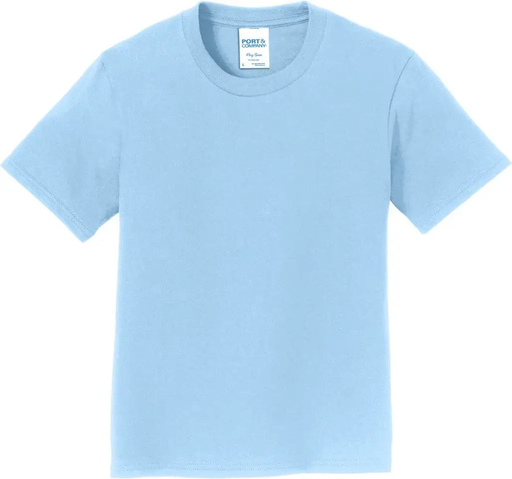 Port & Company Pc450y co Youth Fan Favorite Tee - Light Blue
