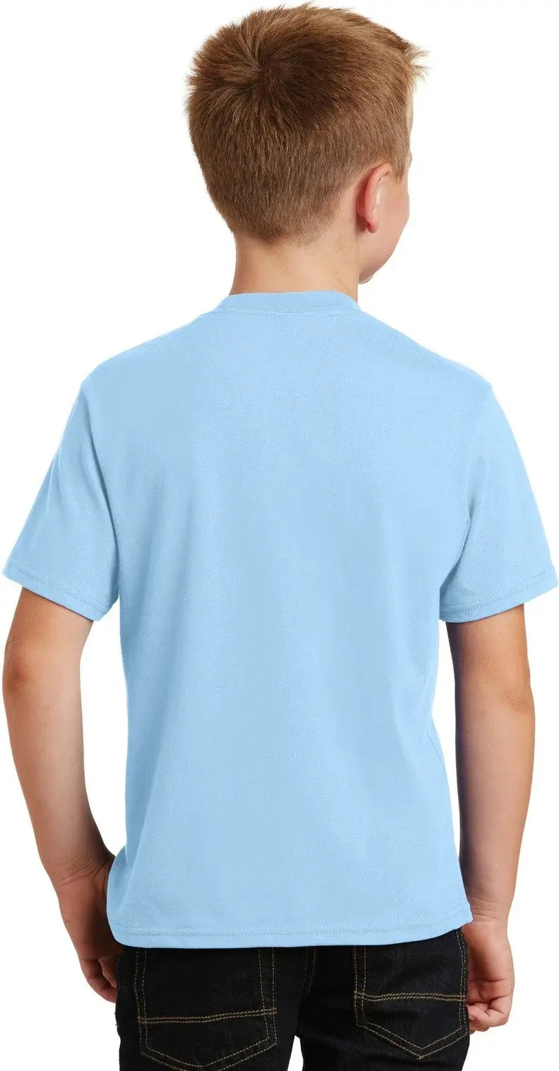 Port & Company Pc450y co Youth Fan Favorite Tee - Light Blue
