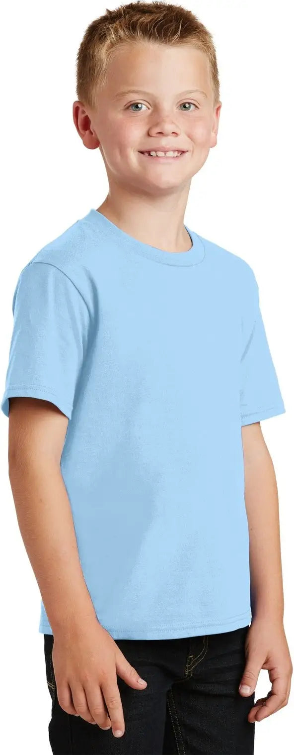 Port & Company Pc450y co Youth Fan Favorite Tee - Light Blue