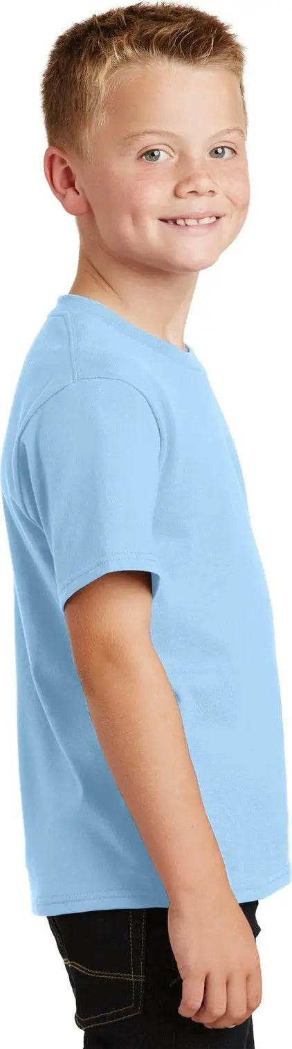 Port & Company Pc450y co Youth Fan Favorite Tee - Light Blue