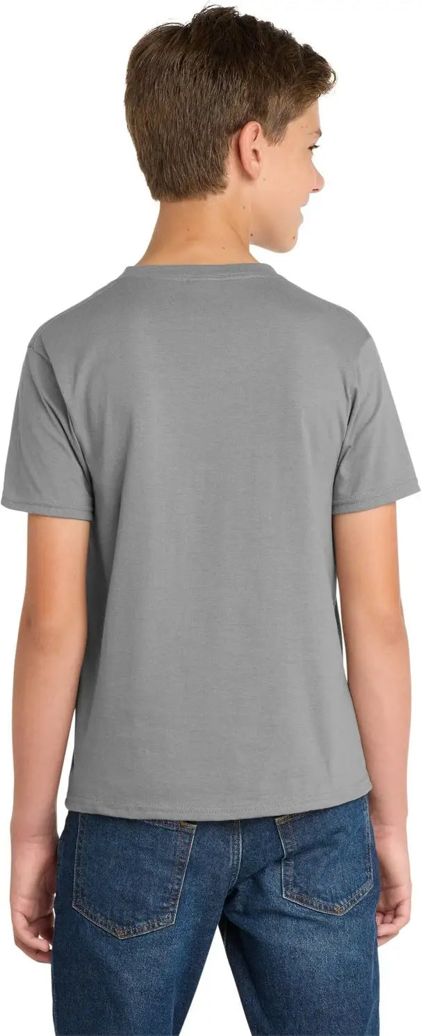 Port & Company Pc450y co Youth Fan Favorite Tee - Medium Gray