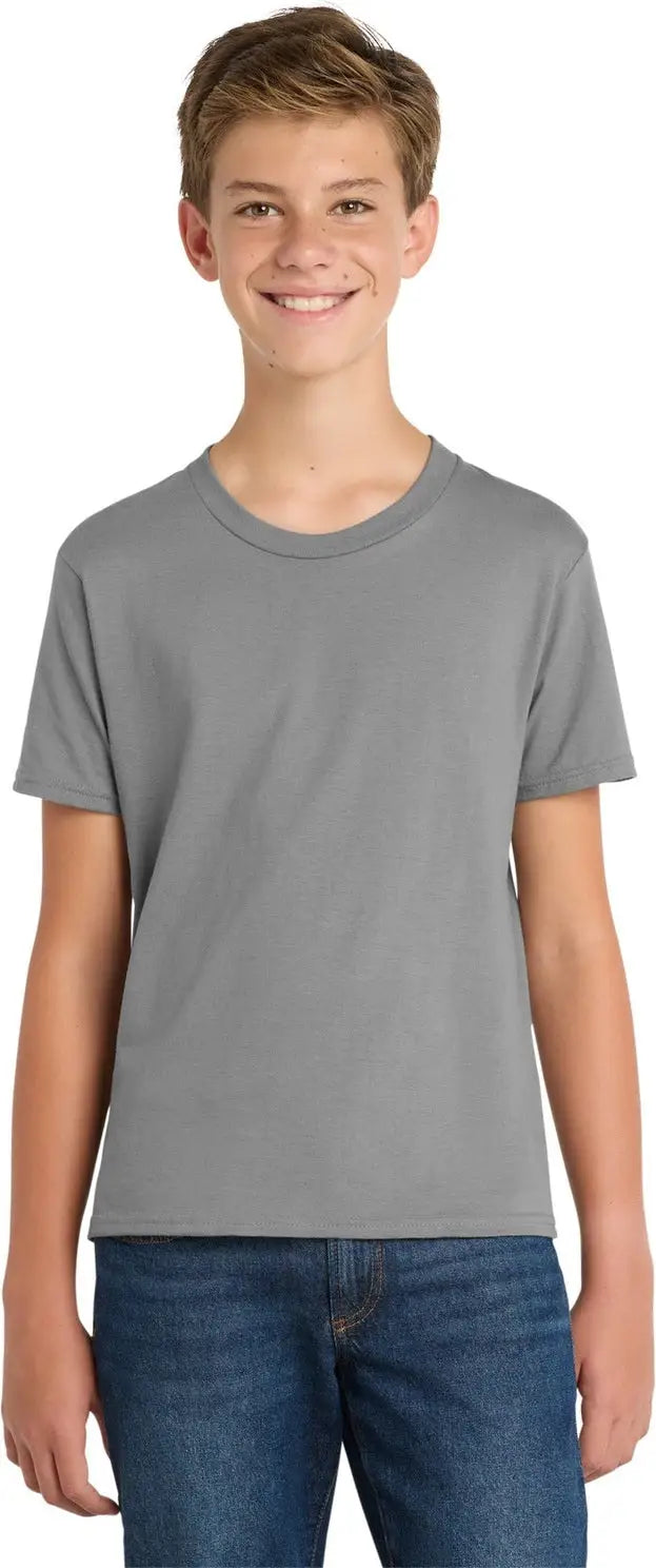 Port & Company Pc450y co Youth Fan Favorite Tee - Medium Gray