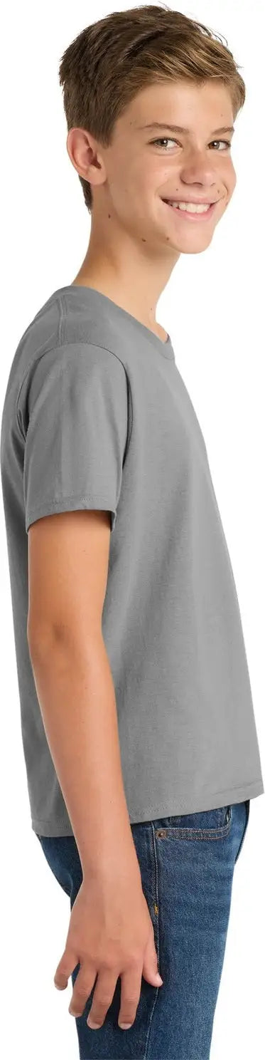 Port & Company Pc450y co Youth Fan Favorite Tee - Medium Gray
