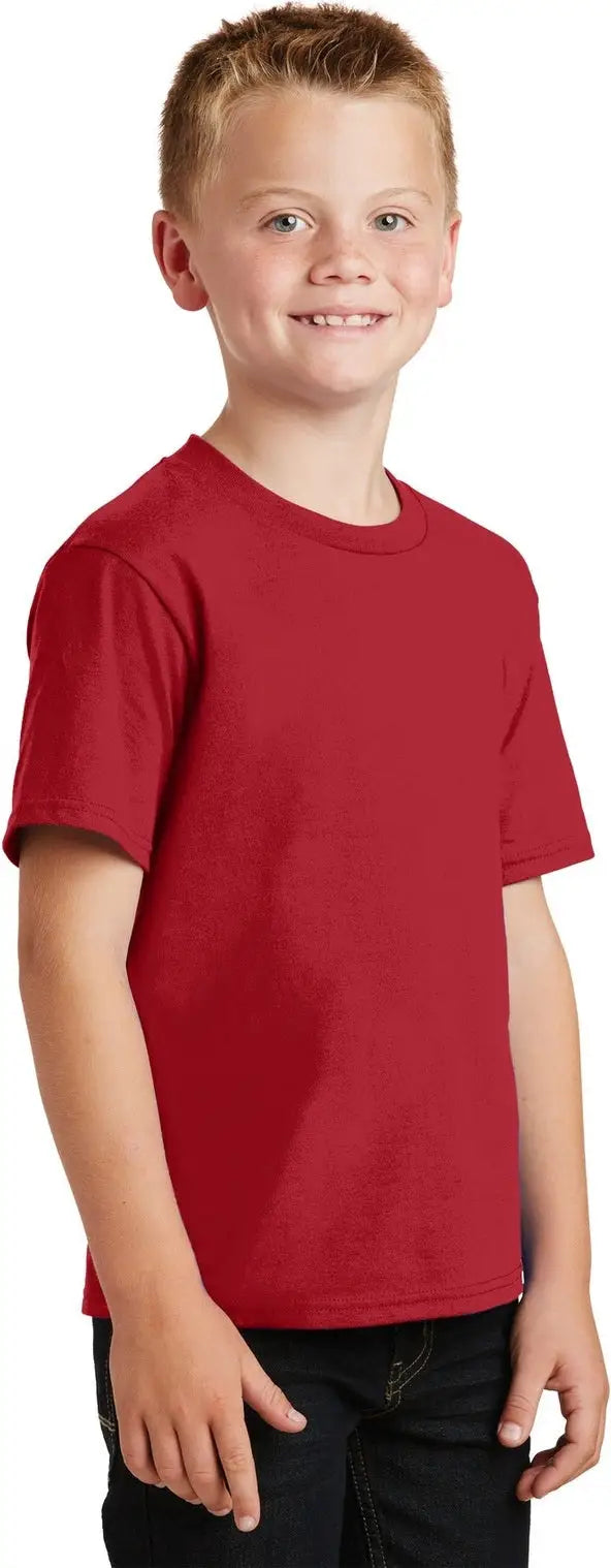 Port & Company Pc450y co Youth Fan Favorite Tee - Team Cardinal