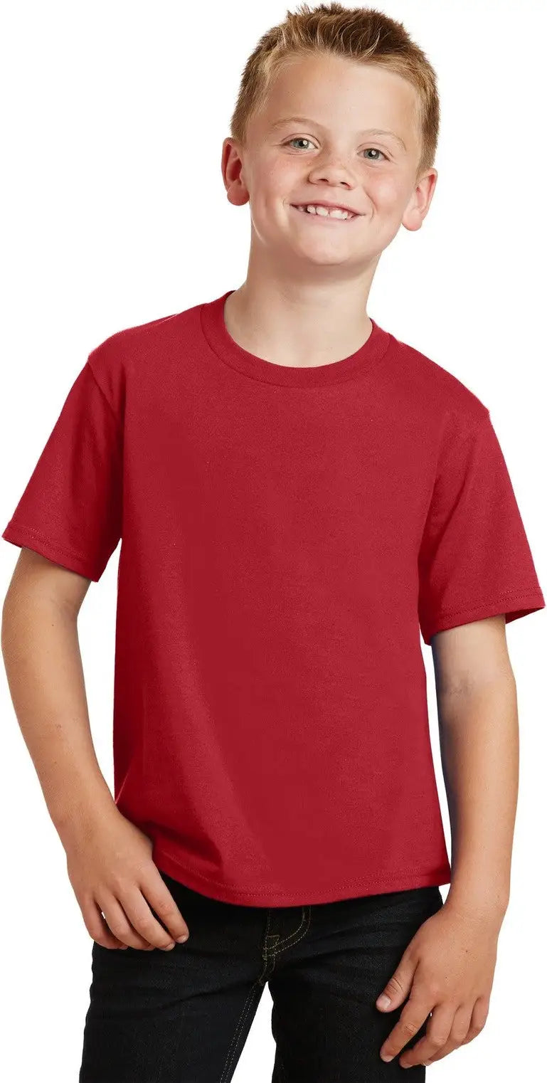 Port & Company Pc450y co Youth Fan Favorite Tee - Team Cardinal - Xs