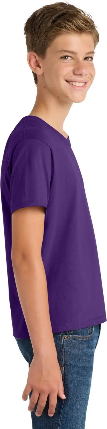 Port & Company Pc450y co Youth Fan Favorite Tee - Team Purple