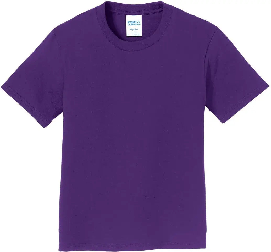 Port & Company Pc450y co Youth Fan Favorite Tee - Team Purple