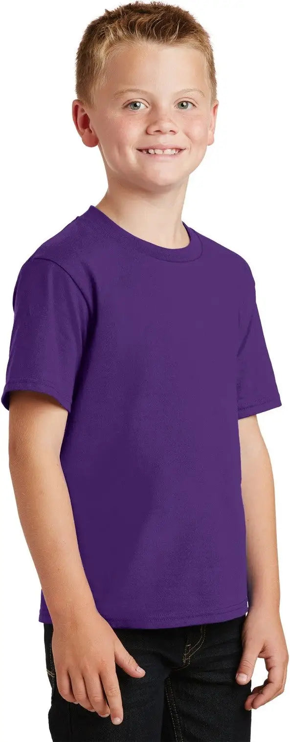 Port & Company Pc450y co Youth Fan Favorite Tee - Team Purple