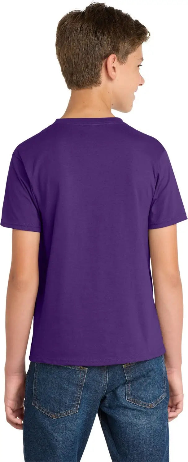 Port & Company Pc450y co Youth Fan Favorite Tee - Team Purple