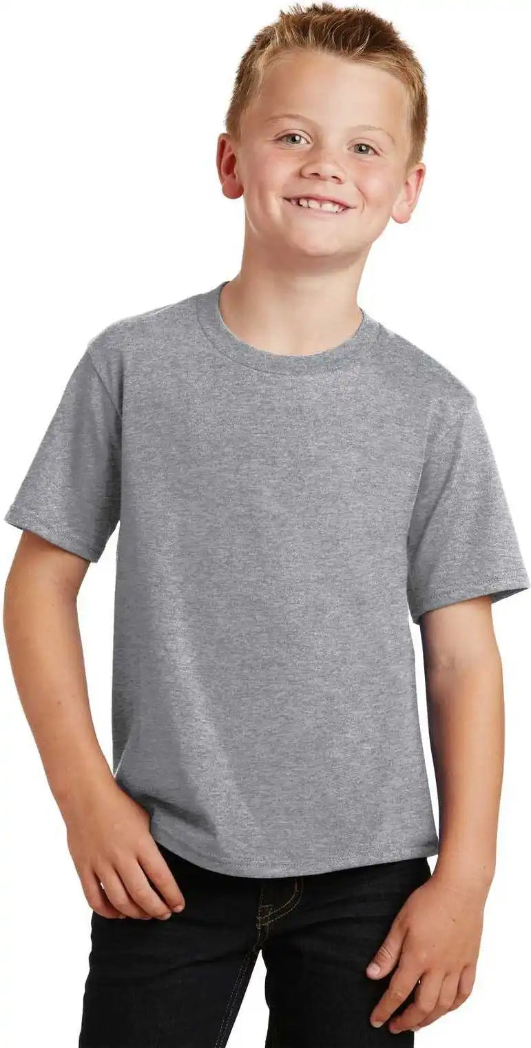 Port &amp; Company Pc450y Youth Fan Favorite Tee Athletic Heather