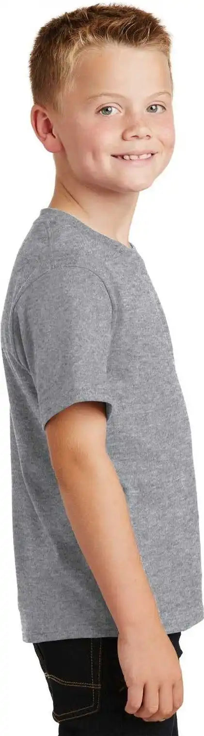 Port &amp; Company Pc450y Youth Fan Favorite Tee Athletic Heather