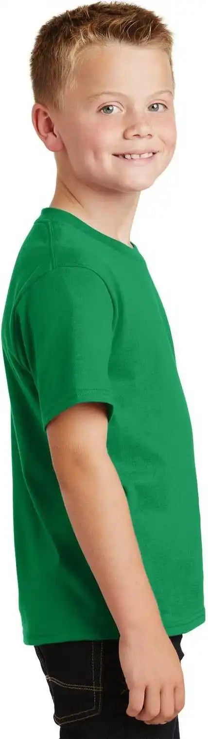 Port &amp; Company Pc450y Youth Fan Favorite Tee Athletic Kelly