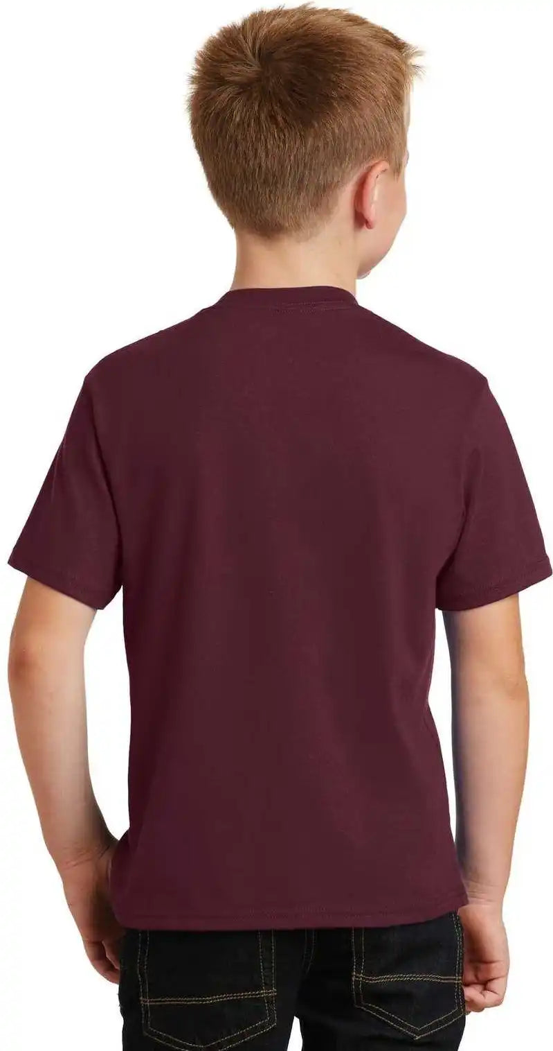 Port & Company Pc450y Youth Fan Favorite Tee Athletic Maroon