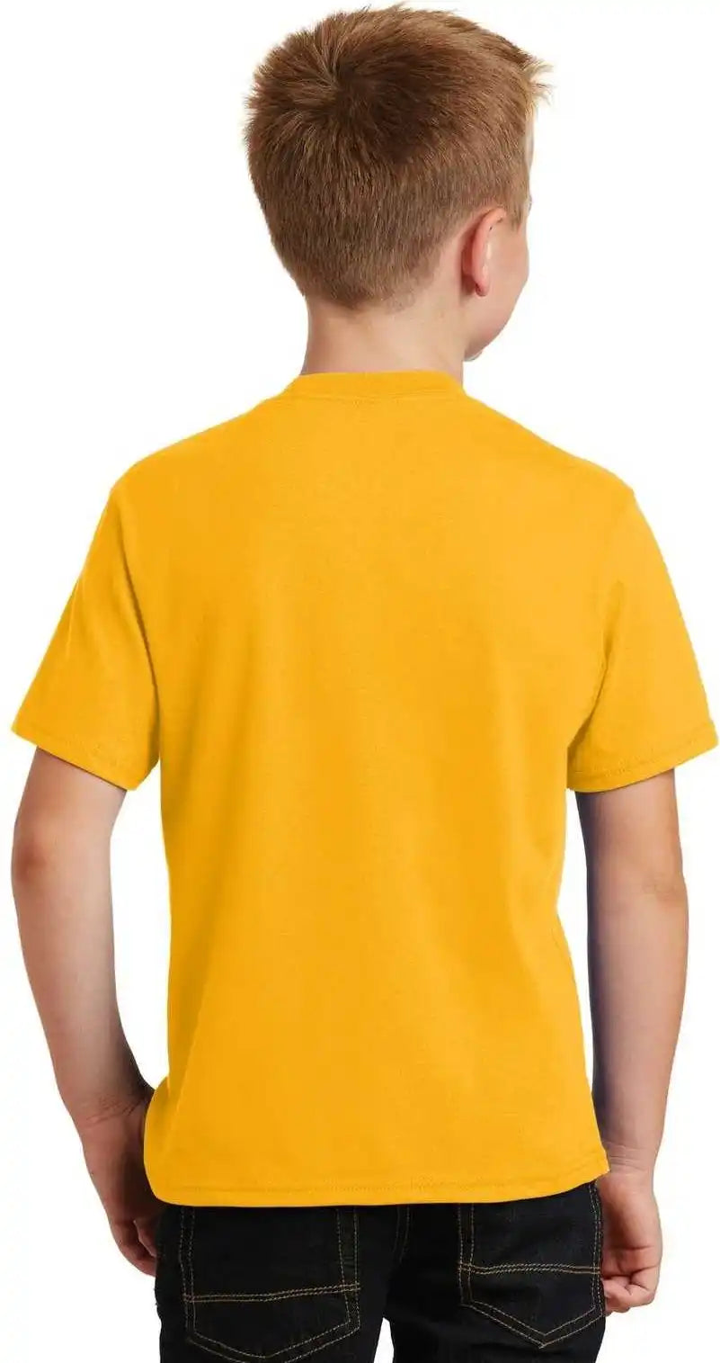 Port & Company Pc450y Youth Fan Favorite Tee Bright Gold