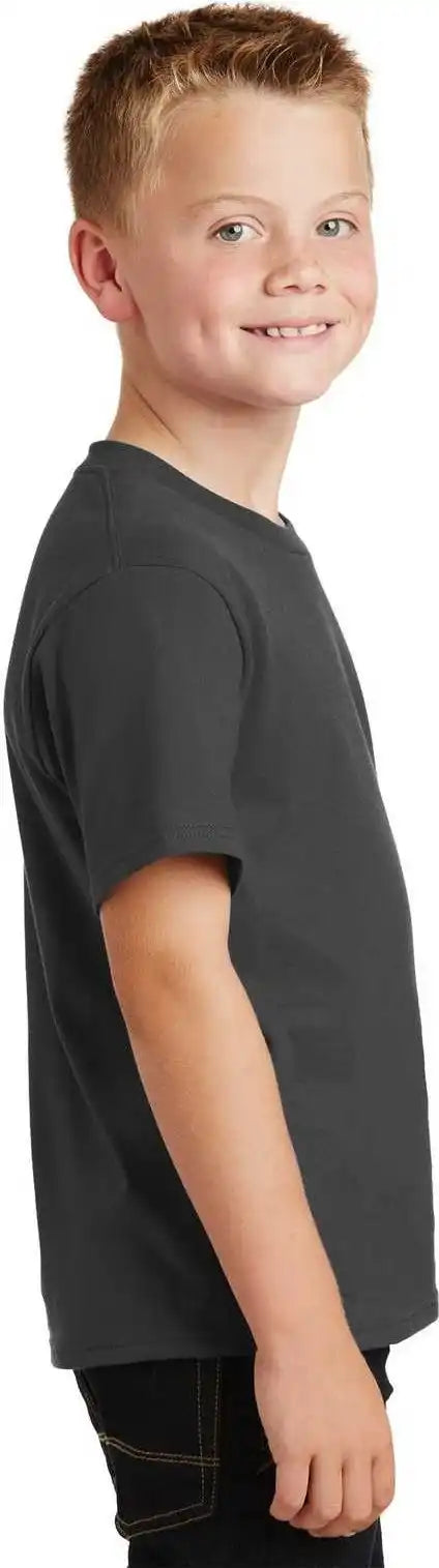 Port &amp; Company Pc450y Youth Fan Favorite Tee Charcoal
