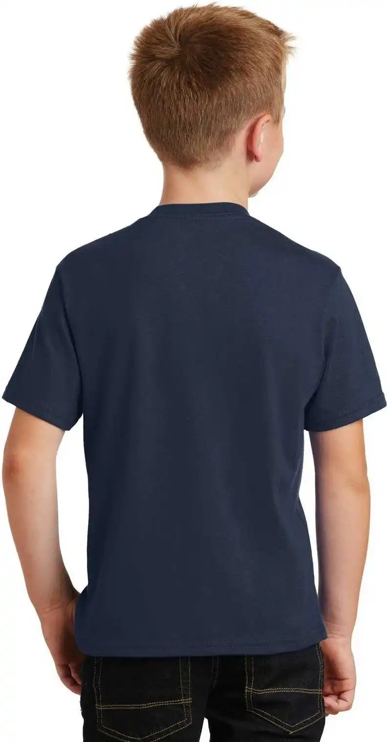 Port & Company Pc450y Youth Fan Favorite Tee Deep Navy