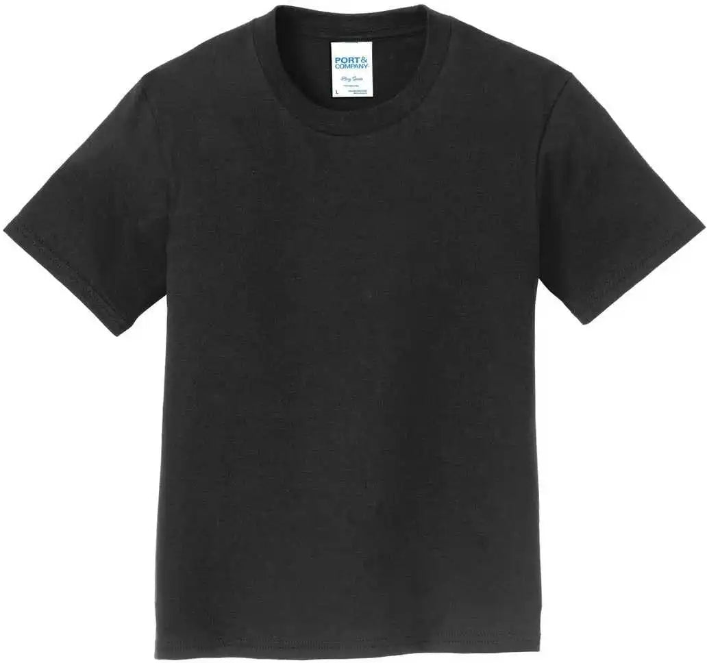 Port &amp; Company Pc450y Youth Fan Favorite Tee Jet Black